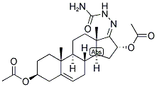 5-ANDROSTEN-3-BETA, 16-ALPHA-DIOL-17-ONE DIACETATE SEMICARBAZONE Struktur