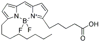 4,4-DIFLUORO-5-OCTYL-4-BORA-3A,4A-DIAZA-S-INDACENE-3-PENTANOIC ACID Struktur