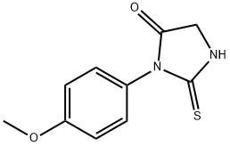 3-(4-METHOXYPHENYL)-2-THIOXOTETRAHYDRO-4H-IMIDAZOL-4-ONE Struktur