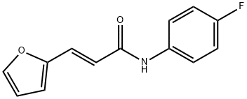 N-(4-FLUORO-PHENYL)-3-FURAN-2-YL-ACRYLAMIDE Struktur