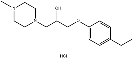 1-(4-ETHYLPHENOXY)-3-(4-METHYLPIPERAZIN-1-YL)PROPAN-2-OL DIHYDROCHLORIDE Struktur