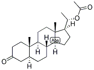 5-ALPHA-PREGNAN-20-ALPHA-OL-3-ONE ACETATE Struktur