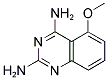 2,4-DIAMINO-5-METHOXYQUINAZOLINE Struktur