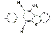 4-AMINO-2-P-TOLYL-2H-9-THIA-4A-AZA-FLUORENE-1,3-DICARBONITRILE Struktur