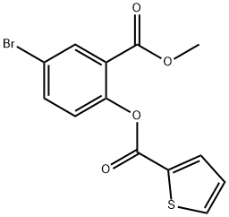 4-BROMO-2-(METHOXYCARBONYL)PHENYL 2-THIOPHENECARBOXYLATE Struktur