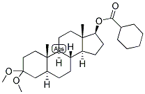 5-ALPHA-ANDROSTAN-3,3-DIMETHOXY-17-BETA-OL HEXAHYDROBENZOATE Struktur