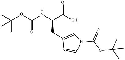 BOC-D-HIS(BOC)-OH Structure