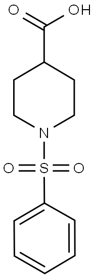 1-(PHENYLSULFONYL)-4-PIPERIDINECARBOXYLIC ACID Struktur