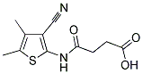 4-[(3-CYANO-4,5-DIMETHYLTHIEN-2-YL)AMINO]-4-OXOBUTANOIC ACID Struktur