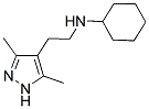 3,5-DIMETHYL-4'-((N-2-CYCLOHEXYLAMINO)ETHYL)-1H-PYRAZOLE Struktur