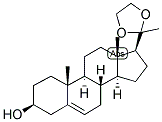 5-PREGNEN-3BETA-OL-20-ONE 20-ETHYLENE KETAL Struktur