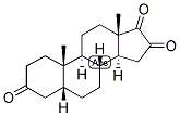 5-BETA-ANDROSTAN-3,16,17-TRIONE Struktur