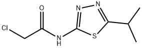 2-CHLORO-N-(5-ISOPROPYL-[1,3,4]THIADIAZOL-2-YL)-ACETAMIDE Struktur