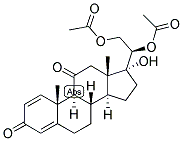 1,4-PREGNADIEN-17,20-BETA, 21-TRIOL-3,11-DIONE 20,21-DIACETATE Struktur