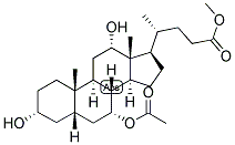 5-BETA-CHOLANIC ACID-3-ALPHA, 7-ALPHA, 12-ALPHA-TRIOL 7-ACETATE METHYL ESTER Struktur