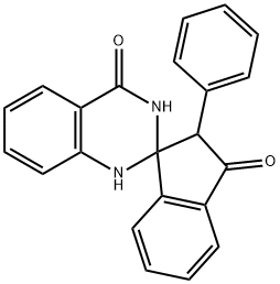 12-PHENYLSPIRO[1,2,3-TRIHYDROQUINAZOLINE-2,3'-INDANE]-4,11-DIONE Struktur