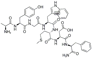 ALA-TYR-GLY-TRP-MET-ASP-PHE NH2 Struktur