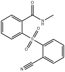 2-[(2-CYANOPHENYL)SULFONYL]-N-METHYLBENZENECARBOXAMIDE Struktur