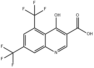 5,7-BIS(TRIFLUOROMETHYL)-4-HYDROXYQUINOLINE-3-CARBOXYLIC ACID Struktur