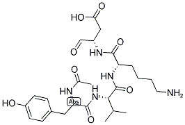 AC-TYR-VAL-LYS-ASP-ALDEHYDE (PSEUDO ACID) Struktur