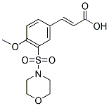 (2E)-3-[4-METHOXY-3-(MORPHOLIN-4-YLSULFONYL)PHENYL]ACRYLIC ACID Struktur