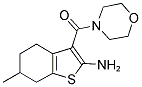 6-METHYL-3-(MORPHOLIN-4-YLCARBONYL)-4,5,6,7-TETRAHYDRO-1-BENZOTHIEN-2-YLAMINE Struktur