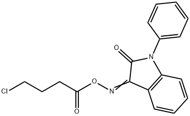 3-([(4-CHLOROBUTANOYL)OXY]IMINO)-1-PHENYL-1,3-DIHYDRO-2H-INDOL-2-ONE Struktur