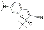 3-(4-(DIMETHYLAMINO)PHENYL)-2-((TERT-BUTYL)SULFONYL)PROP-2-ENENITRILE Struktur