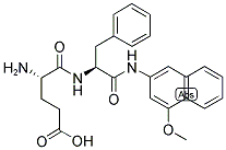 ALPHA-L-GLUTAMYL-L-PHENYLALANINE-4-METHOXY-BETA-NAPHTHYLAMIDE Struktur