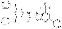 N-(3,5-DIPHENOXYPHENYL)-5-PHENYL-7-(TRIFLUOROMETHYL)PYRAZOLO[1,5-A]PYRIMIDINE-2-CARBOXAMIDE Struktur