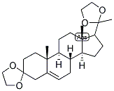 5-PREGNEN-3,20-DIONE 3,20-DIETHYLENEKETAL Struktur