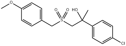 2-(4-CHLOROPHENYL)-1-[(4-METHOXYBENZYL)SULFONYL]-2-PROPANOL Struktur