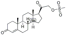 4-PREGNEN-21-OL-3,20-DIONE 21-METHANESULPHONATE Struktur