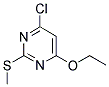 6-CHLORO-4-ETHOXY-2-METHYLMERCAPTOPYRIMIDINE Struktur