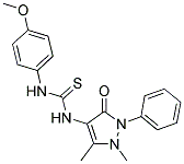 4-((((4-METHOXYPHENYL)AMINO)THIOXOMETHYL)AMINO)-2,3-DIMETHYL-1-PHENYL-3-PYRAZOLIN-5-ONE Struktur