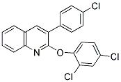 3-(4-CHLOROPHENYL)-2-(2,4-DICHLOROPHENOXY)QUINOLINE Struktur