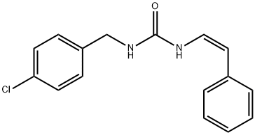 N-(4-CHLOROBENZYL)-N'-STYRYLUREA Struktur