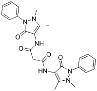 N,N'-BIS-(1,5-DIMETHYL-3-OXO-2-PHENYL-2,3-DIHYDRO-1H-PYRAZOL-4-YL)-MALONAMIDE Struktur