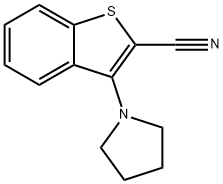 3-(1-PYRROLIDINYL)-1-BENZOTHIOPHENE-2-CARBONITRILE Struktur