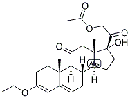 3,5-PREGNADIEN-3,17,21-TRIOL-11,20-DIONE 21-ACETATE 3-ETHYL ETHER Struktur