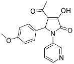 4-ACETYL-3-HYDROXY-5-(4-METHOXYPHENYL)-1-PYRIDIN-3-YL-1,5-DIHYDRO-2H-PYRROL-2-ONE Struktur