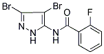 N-(3,4-DIBROMO-1H-PYRAZOL-5-YL)-2-FLUOROBENZAMIDE Struktur