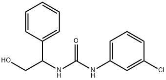 N-(3-CHLOROPHENYL)-N'-(2-HYDROXY-1-PHENYLETHYL)UREA Struktur