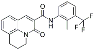 2,3-DIHYDRO-N-[2-METHYL-3-(TRIFLUOROMETHYL)PHENYL]-5-OXO-(1H,5H)-BENZO[IJ]QUINOLIZINE-6-CARBOXAMIDE Struktur