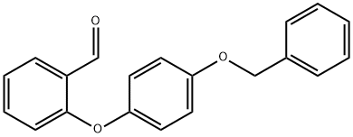 2-[4-(BENZYLOXY)PHENOXY]BENZENECARBALDEHYDE Struktur