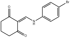 2-[(4-BROMOANILINO)METHYLENE]-1,3-CYCLOHEXANEDIONE Struktur