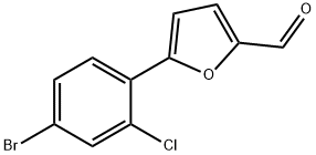 5-(4-BROMO-2-CHLOROPHENYL)-2-FURALDEHYDE Structure