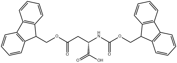 FMOC-ASP(OFM)-OH Struktur