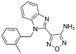 4-[1-(2-METHYLBENZYL)-1H-BENZIMIDAZOL-2-YL]-1,2,5-OXADIAZOL-3-AMINE Struktur