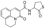 2,3-DIHYDRO-N-(4,5-DIHYDRO-2(3H)-THIOPHENON-3-YL)-5-OXO-(1H,5H)-BENZO[IJ]QUINOLIZINE-6-CARBOXAMIDE Struktur